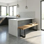 Lesena klop Pia - Hrast -│ 100-250 cm