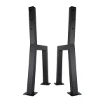 Lesena klop z naslonom Vera - Hrast - 100-250 cm