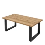 Lesena klubska mizica Helena - Hrast - 50-120 cm