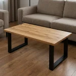 Lesena klubska mizica Helena - Hrast - 50-120 cm