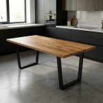 Lesena jedilna miza Mia - Hrast - 100 - 250cm