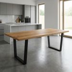 Lesena jedilna miza Mia - Hrast - 100 - 250cm