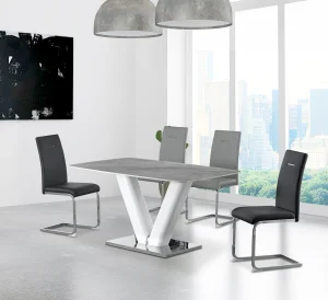 Jedilna miza Bloom - Sintrani kamen - 160 x 90 cm